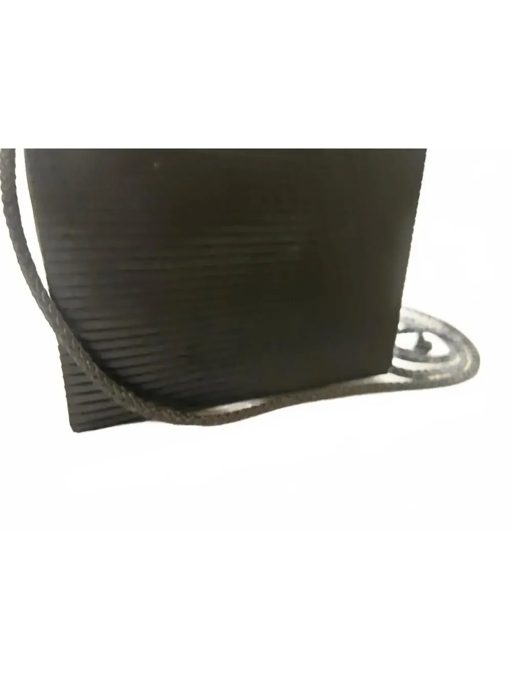 Vintage Carolyne Barton Black Pleated Evening Bag Box Purse Pearl Rhinestone